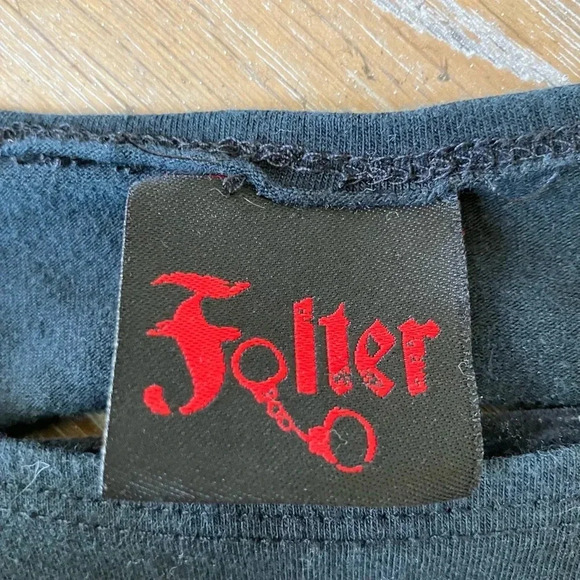 Hot Topic Sexy Folter Black Stretch Mini Dress with Slitted Ripped Back - Picture 4 of 7